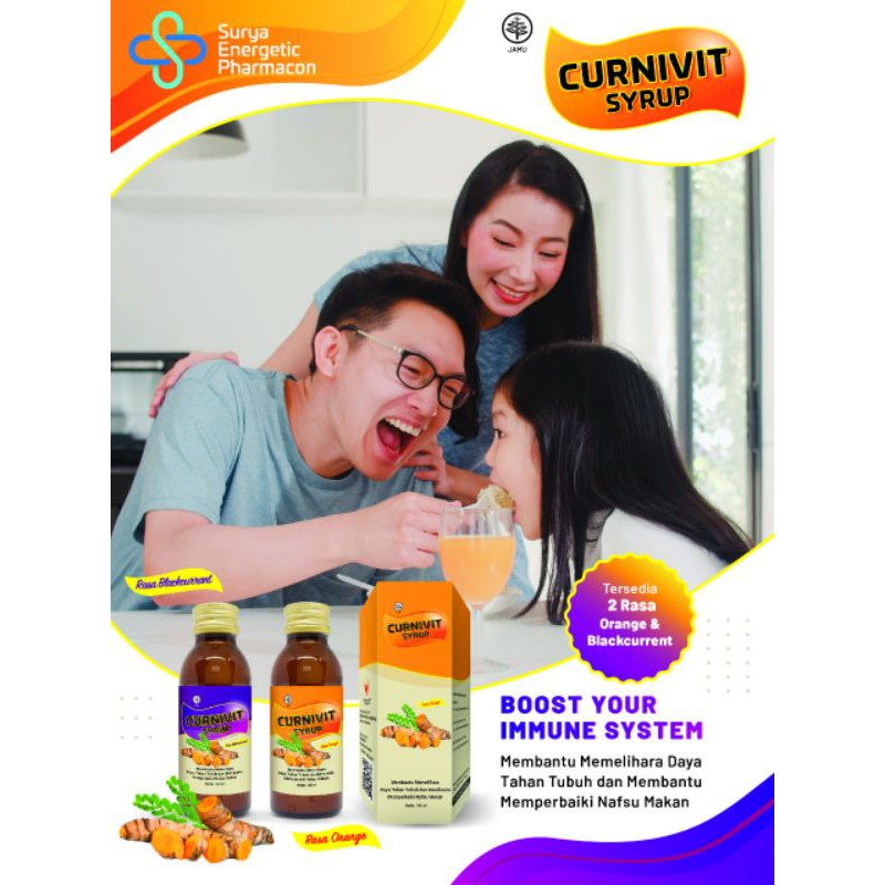 

CURNIVIT SYRUP 100 ML-DAYA TAHAN TUBUH & NAFSU MAKAN