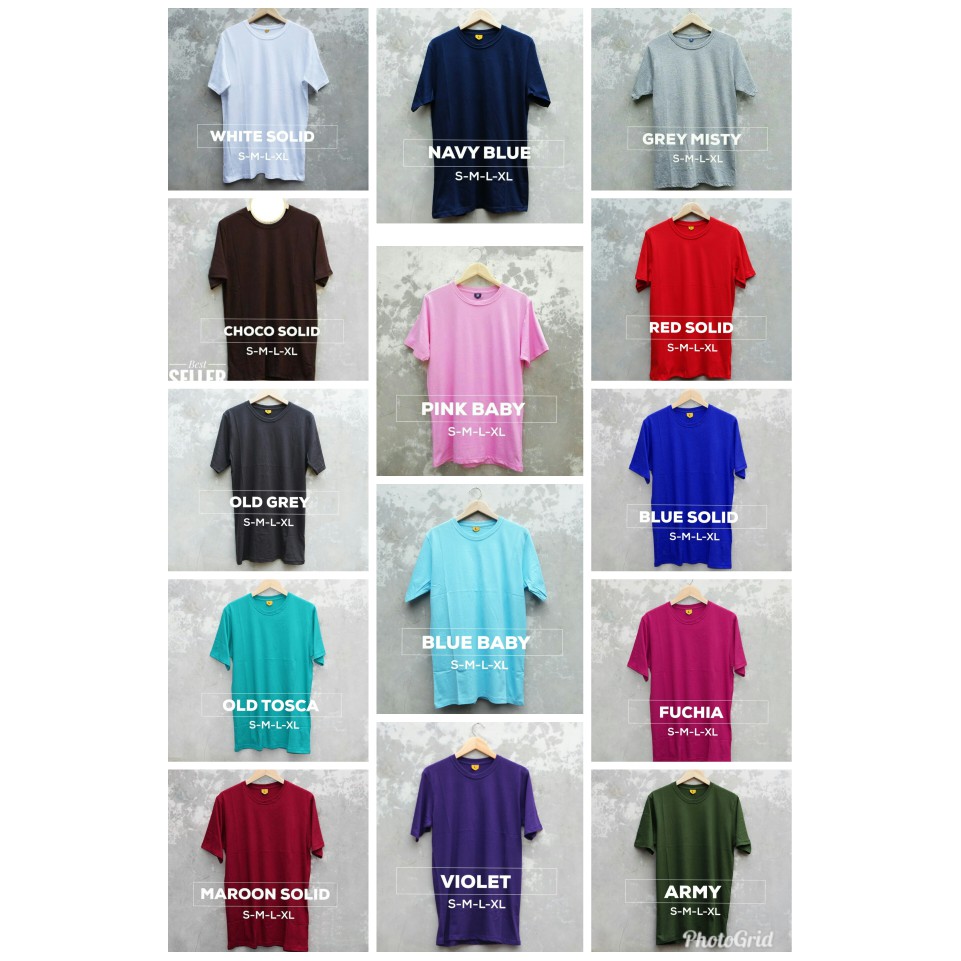 Jual Kaos Polos Cotton Combed 30s Premium Size S M L Xl Shopee