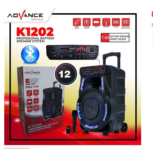 ADVANCE SPEAKER MEETING K1202 12 INCI BONUS MIKROFON