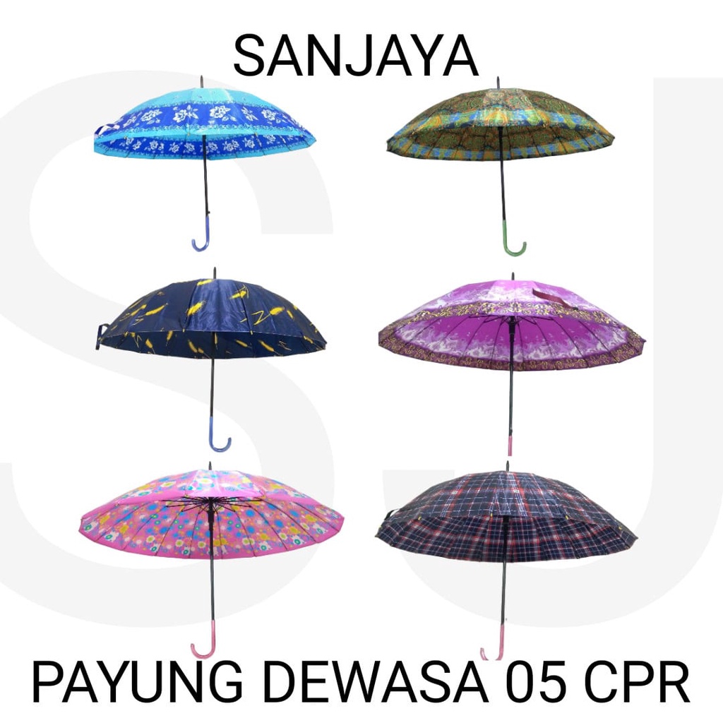 PAYUNG HUJAN / PAYUNG MOTIF WARNA WARNI / PAYUNG DEWASA 05 CPR