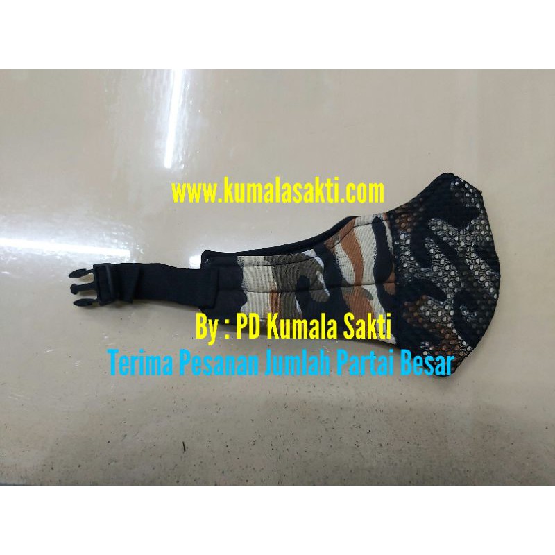 Masker Loreng Kain-APD-Face Shield-Sarung Tangan Safety-Kacamata Safety-Masker Scuba-Masker N95-Tas