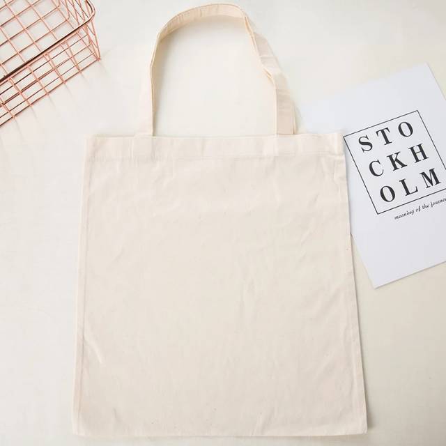 RIZKIBAG Tote bag kanvas Polos brokenwhite