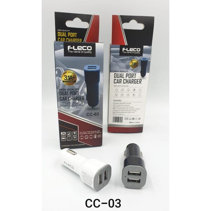 Fleco SAVER MOBIL CAR CHARGER - 3.1A - CC-03