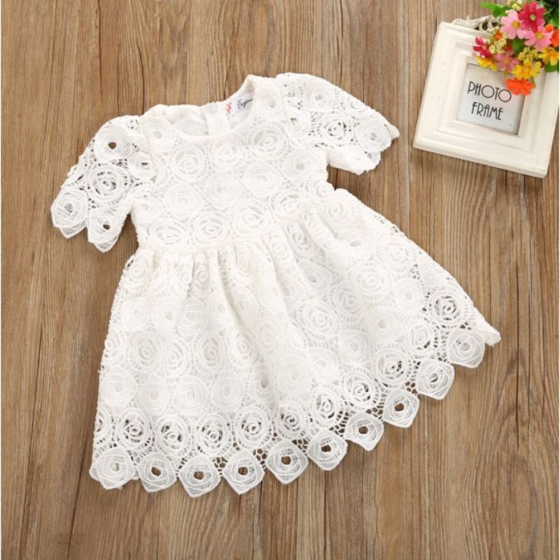Willica Dress anak perempuan putih import