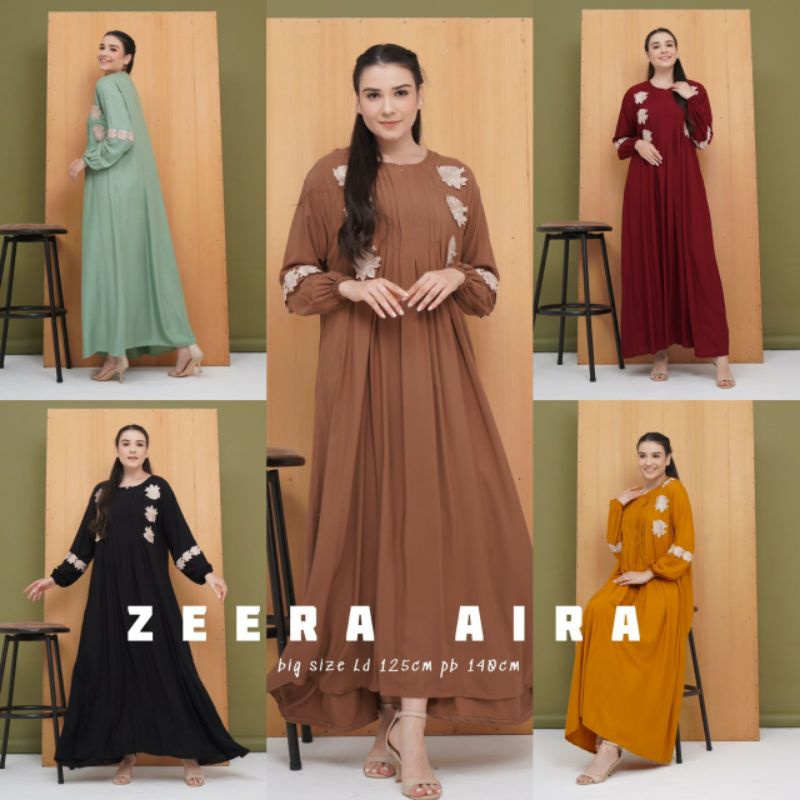 ZEERA AIRA DRESS ORI BY ZEERA/BIG SIZE/DASTER ARAB KEKINIAN