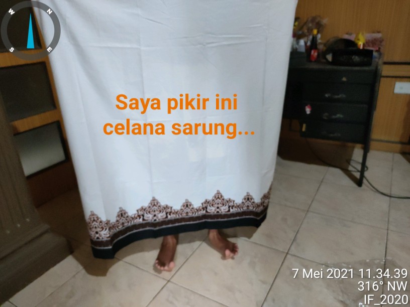 Batik Solo Pria Dewasa Sarung Setelan Baju Koko Tumpal Putih