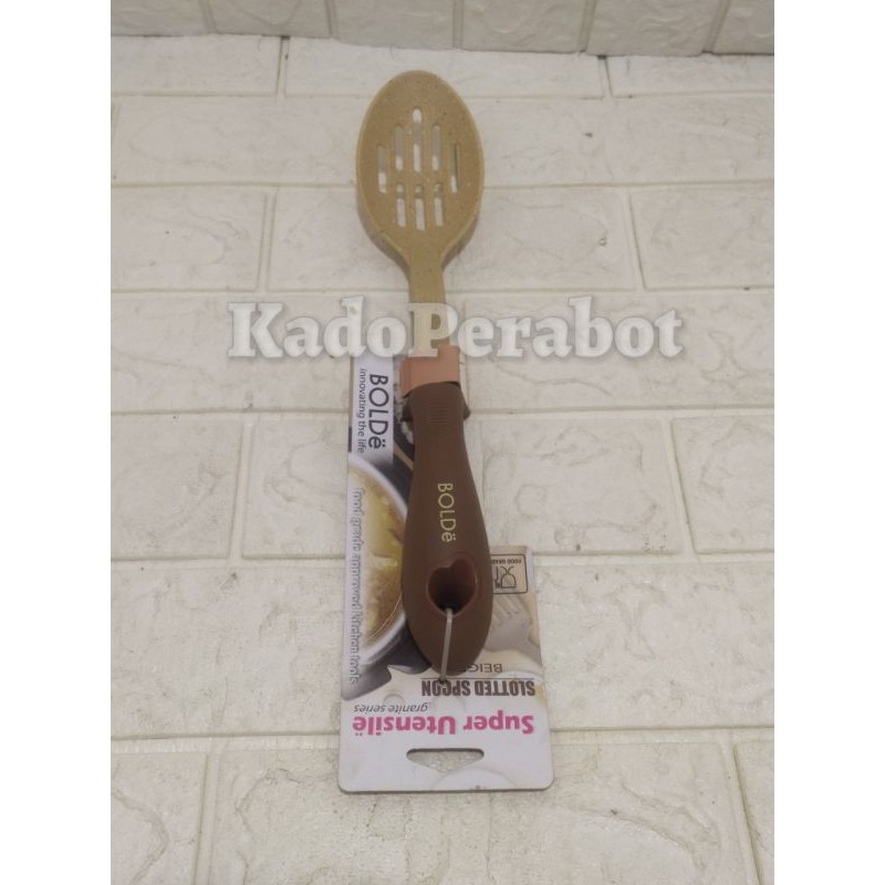 sendok kuah bolong bolde - sendok sup bolong bolde-slotted spoon bolde