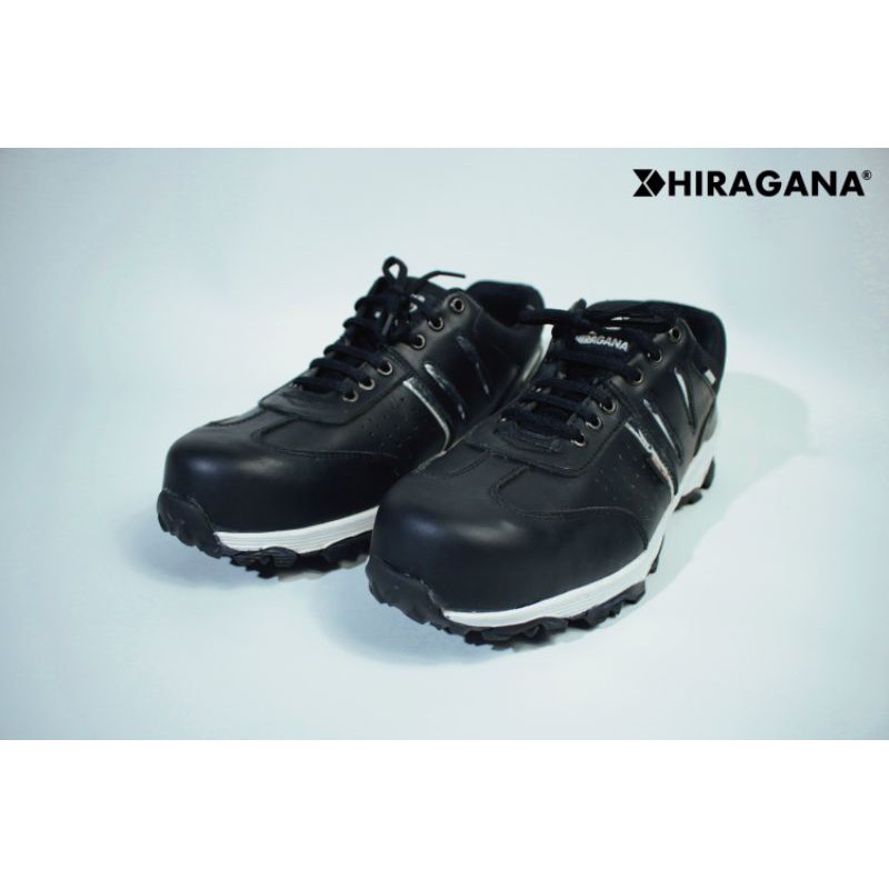 Sepatu Safety Pria Original Hiragana Ujung Besi - Osaka Black