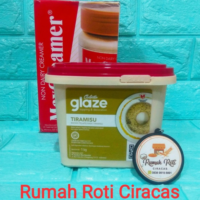 

COLATTA TIRAMISU 1KG GLAZE TOPPING DONUT RASA DIP 1 KG PAIL