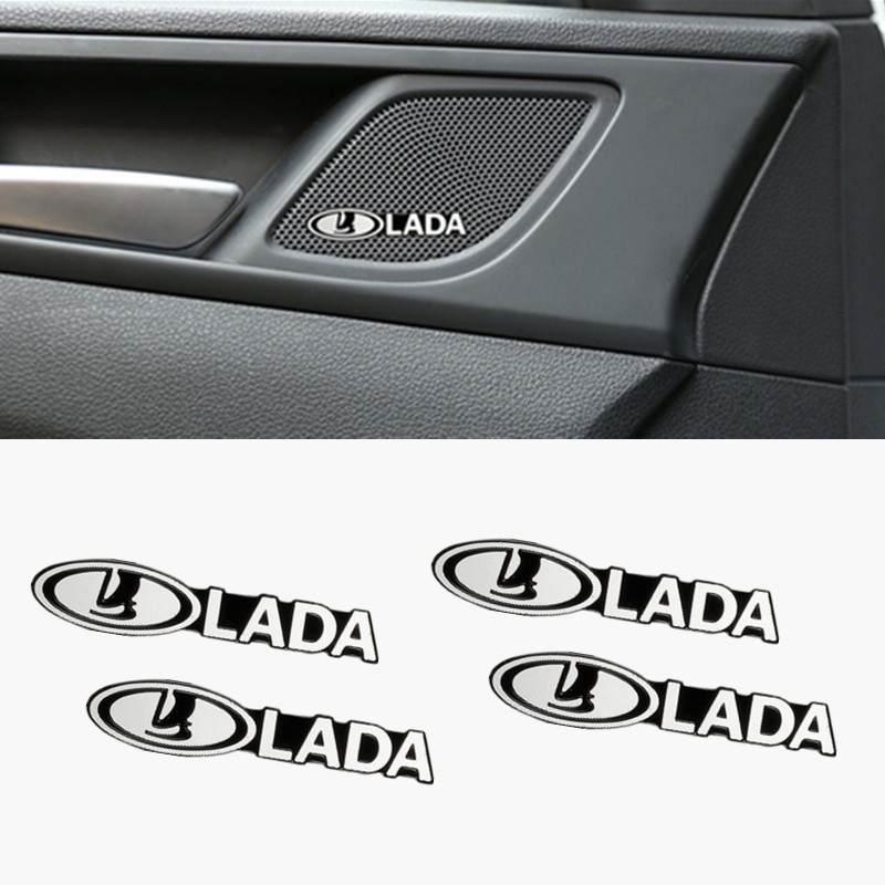 4pcs Stiker 3D Aluminum Untuk Dekorasi Mobil Lada Vaz Samara 2020 2021 2019 2018 2017