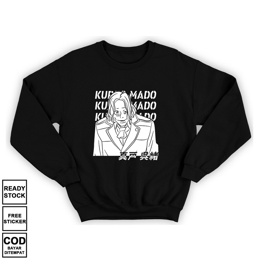 SWEATER ANIME MANGA KUREO MADO TOKYO GHOUL AKIRA SASUKA BAJU JEPANG COSPLAY JAPAN CULTURE TORU KEN K
