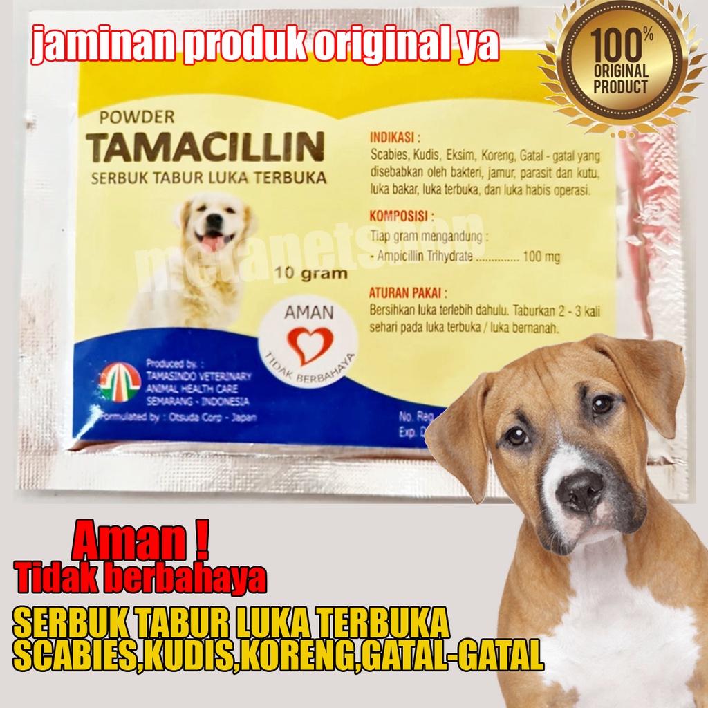 Obat Luka Terbuka Anjing Serbuk Tabur Luka Ampuh  Obat Luka Berkelahi Obat tabur anjing pasca operas