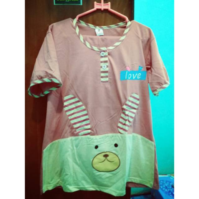 Preloved murah baju tidur baby doll warna pink