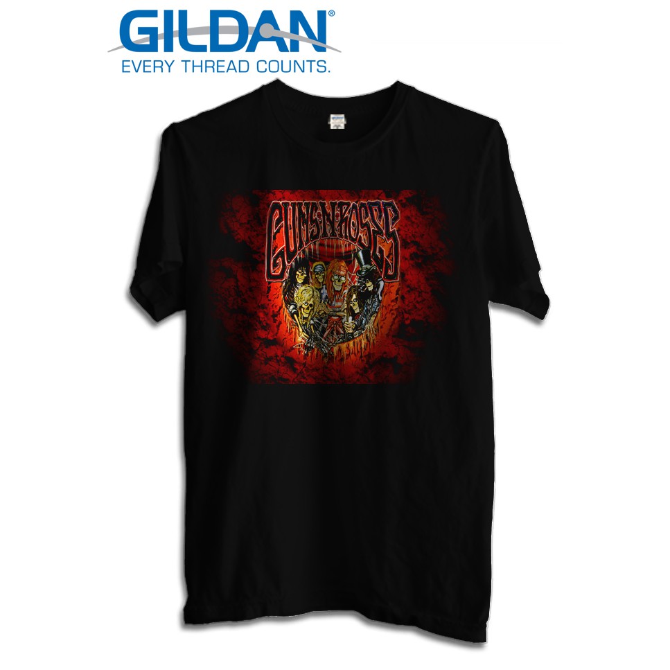 KAOS BAND GUNS N ROSES TSHIRT ORIGINAL GILDAN SOFTSTYLE GNR 25