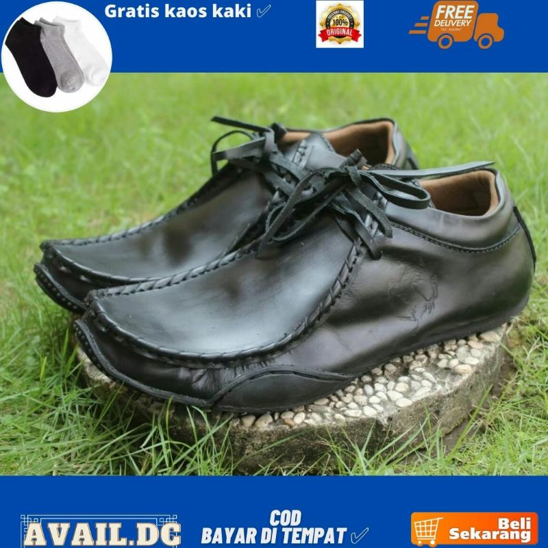 Sepatu pria kulit pansus formal - sepatu kerja kantor pria kasual kulit asli
