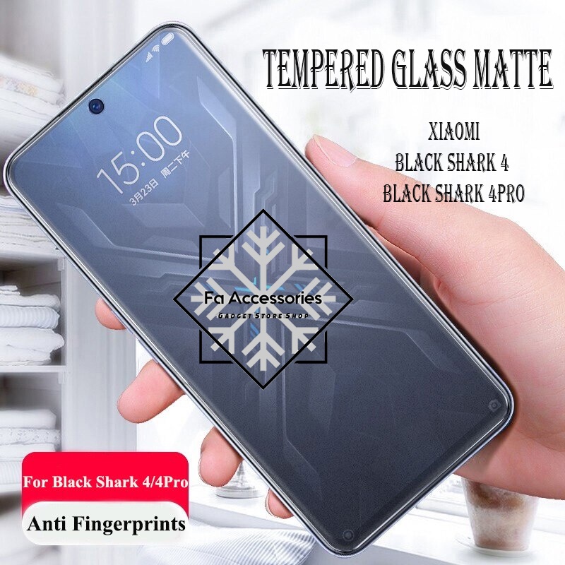 FA Tempered matte glass XIAOMI BLACK SHARK 4 4PRO PRO anti glear tempered glass matte anti minyak