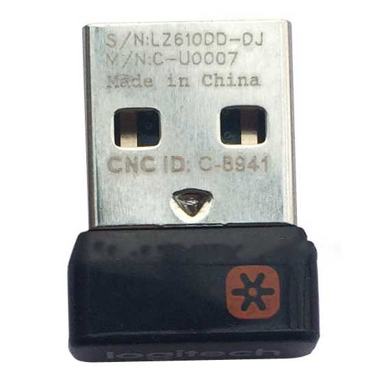 Wireless Dongle Receiver Unifying for Logitech Mouse Keyboard - C-9841