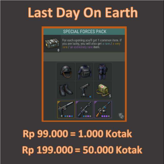 Koin Dan Item Last Day On Earth Shopee Indonesia