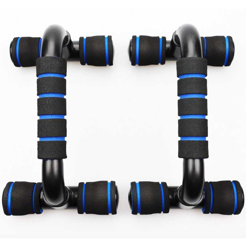 Set Alat Olahraga Gym Fitness Roller Push Up Bar Hand Grip 6 in 1