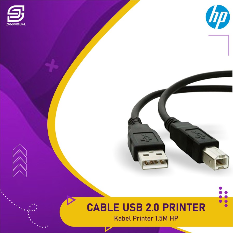 [JaVis] Kabel USB Printer 1,5 Meter Merk HP - kabel usb printer