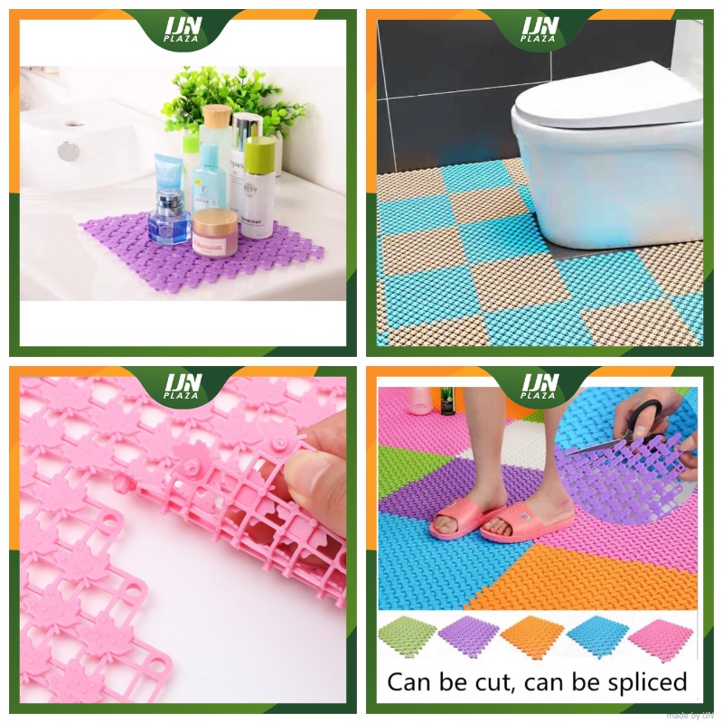 ❤ IJN ❤ Karpet Kamar Mandi Anti Licin 25x25CM / Keset Lantai Anti Slip Polkadot Dapur Mat Non-Slip