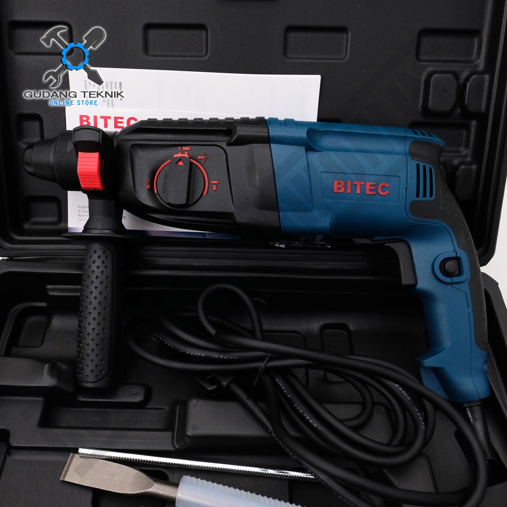 Rotary Hammer Bitec HM 2-24 DRE - Mesin Bor Bobok Beton 24mm