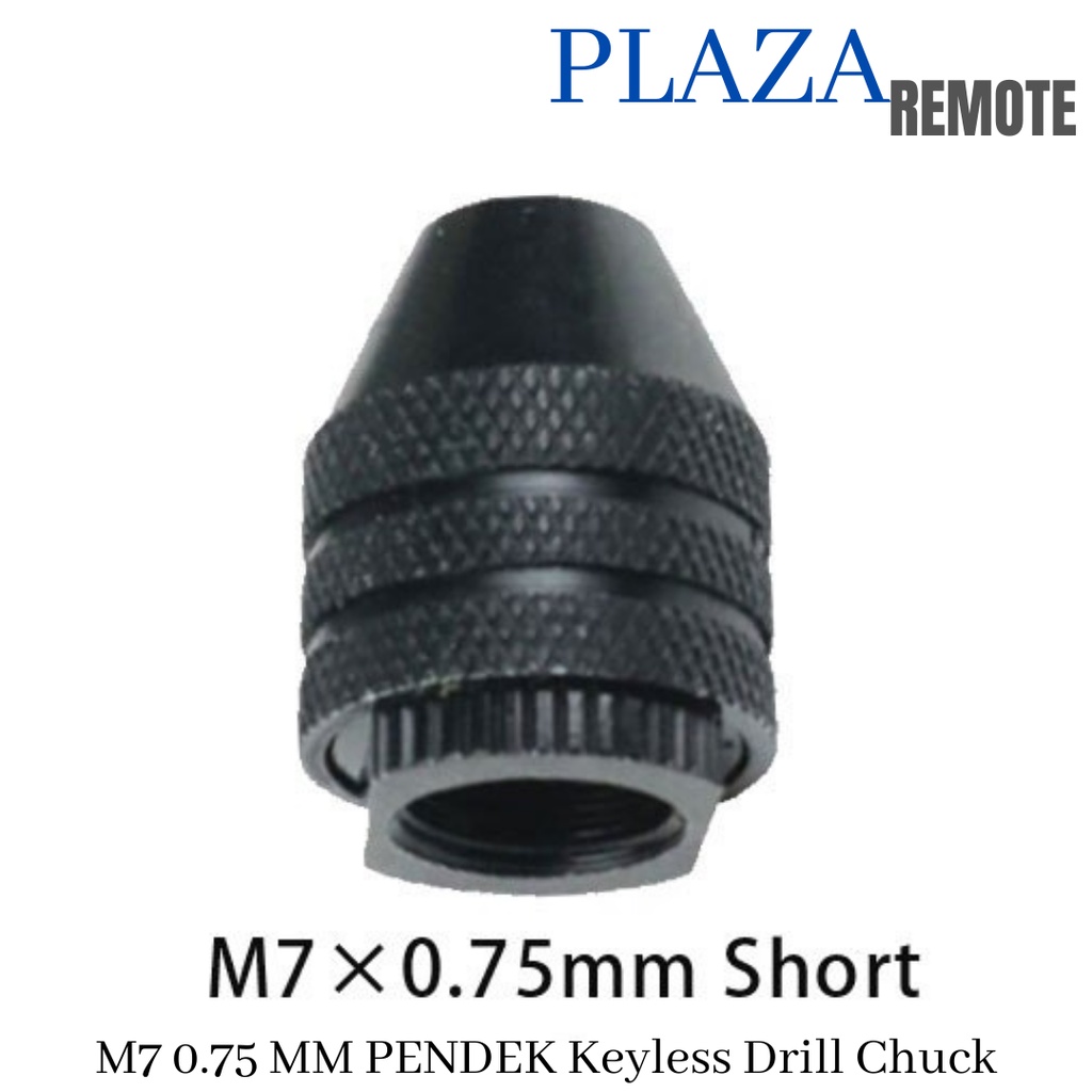 M7 X 0.75 PENDEK KEYLESS CHUCK KEPALA BOR MINI DREMEL KONEKTOR SAMBUNGAN