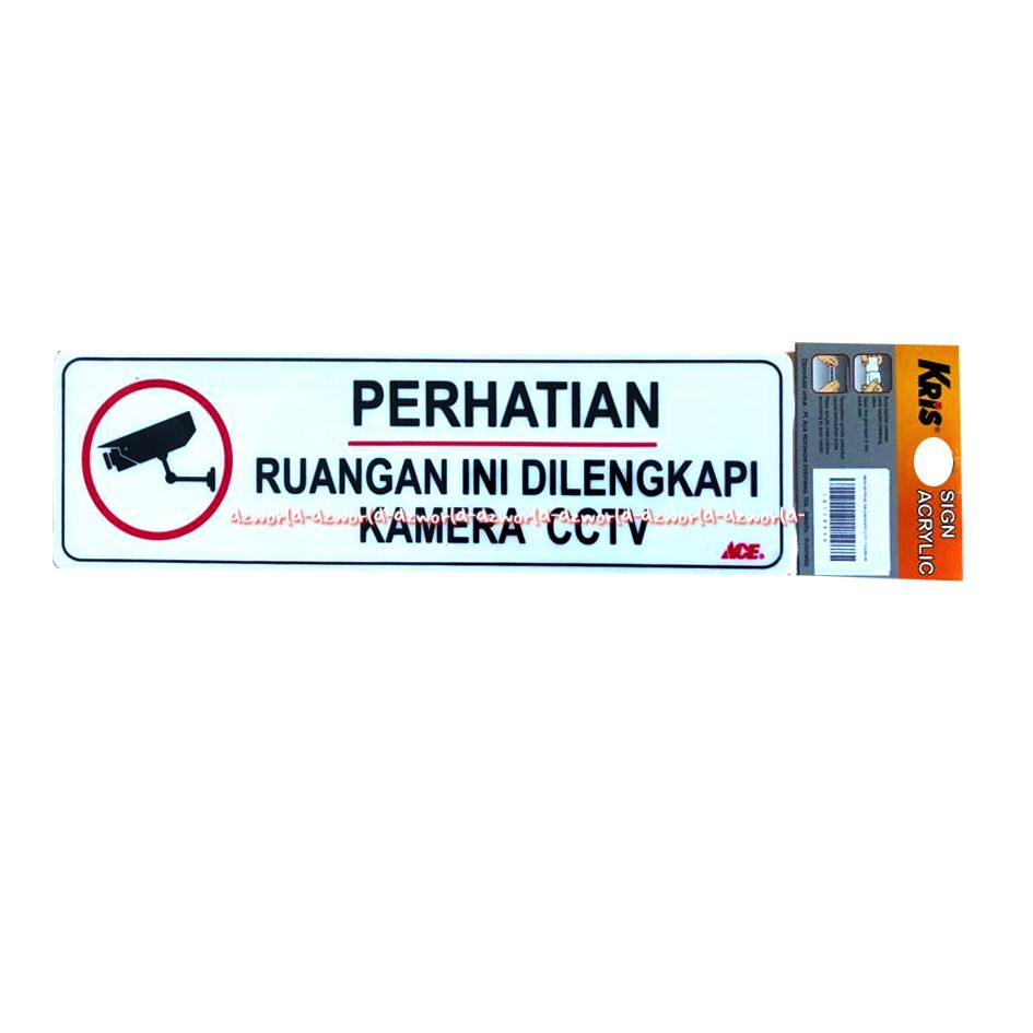 

Kris Sign Acrylic Stiker Ruangan Ini Dilengkapi Kamera CCTV Stickers Bahan Akrilik Kamera Pengawas Ace Krisbow