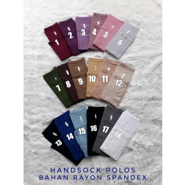 Ahsana handsock polos rayon spandex
