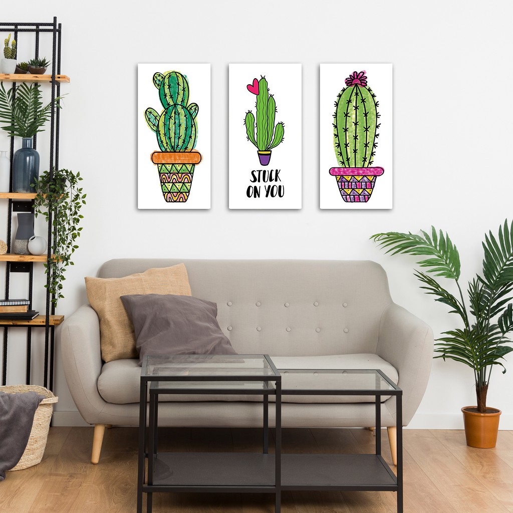 hiasan dinding kaktus walldecor pajangan