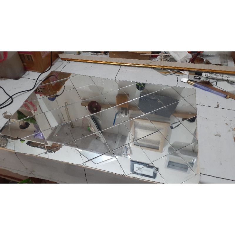 Cermin Tempel Mozaik