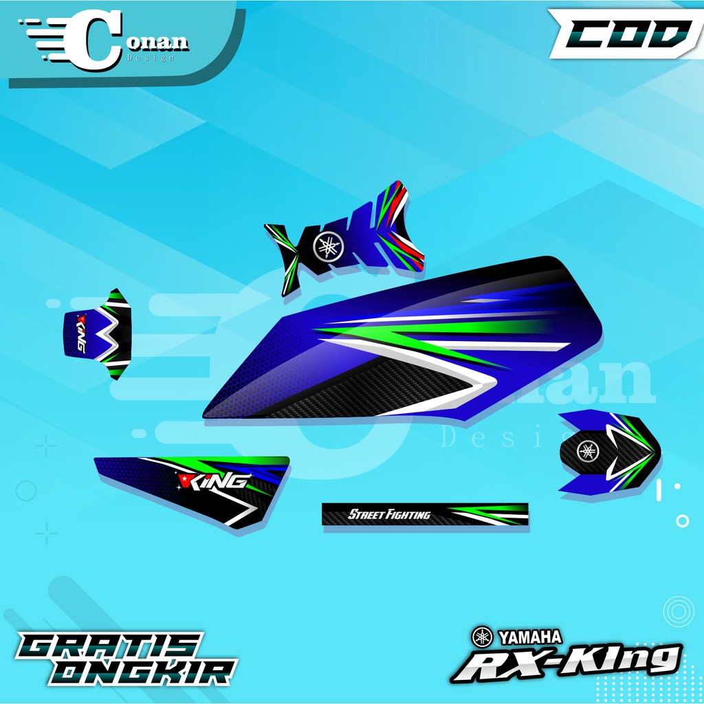 Striping Rx King Variasi 2004 2008 Setriping RX King Strip Street Fight Variasi Motor RX KING