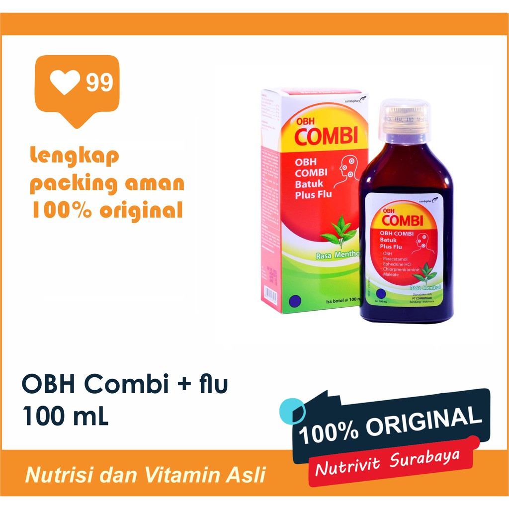 OBH COMBI BATUK PLUS FLU MENTHOL 100 ML