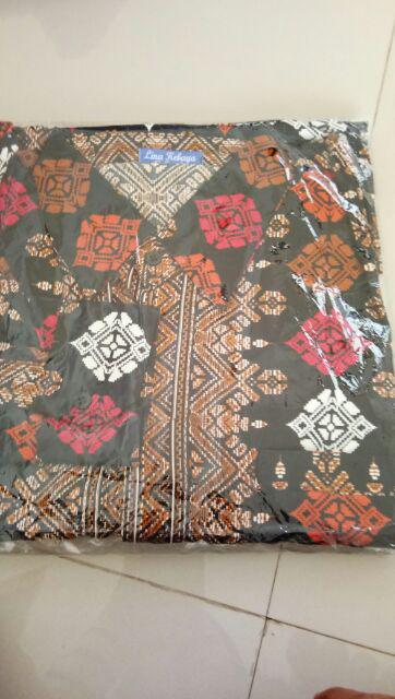 Kemeja Batik Panjang Motif Songket Toraja Hitam