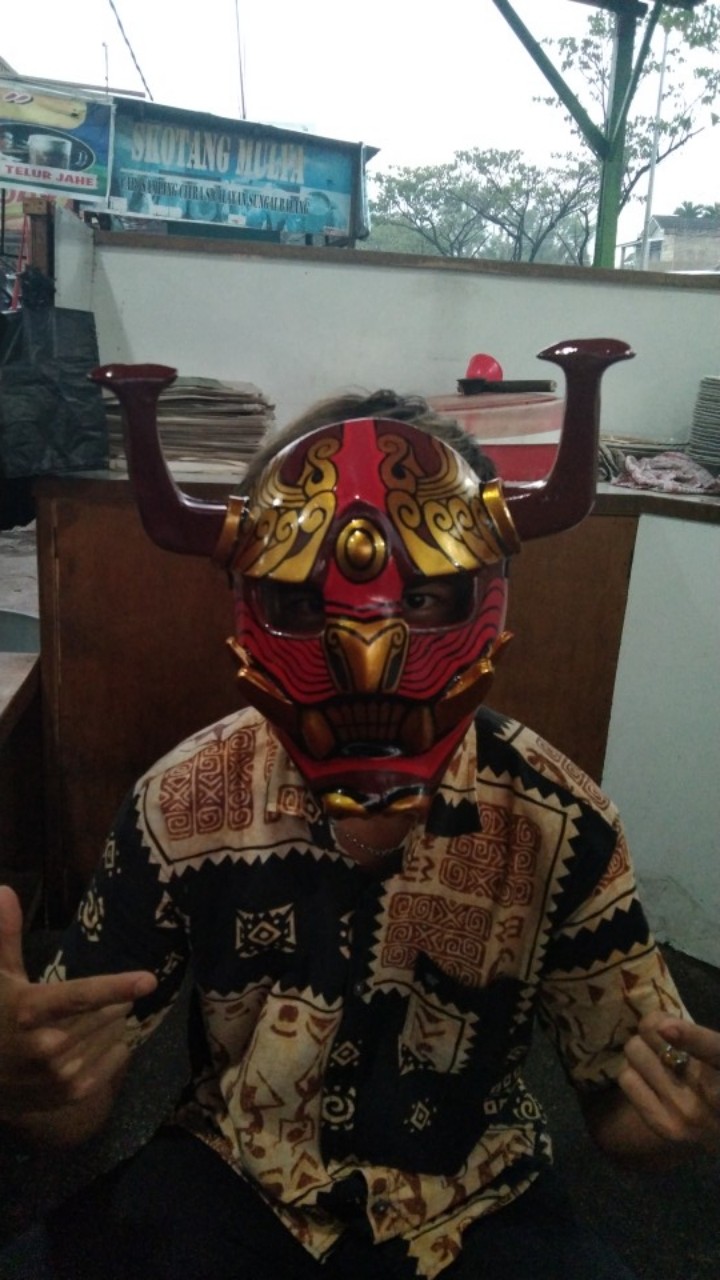 Free Fire Oni Kitsune Sakura Skin Game Mask Topeng Kayu Cosplay Anime Jepang Shopee Indonesia