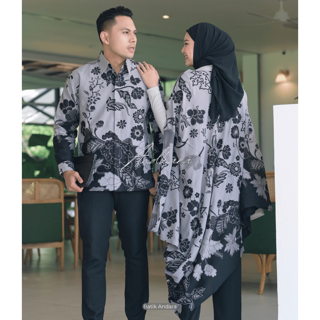 Batik Couple Modern Keluarga Set Kaftan Kondangan BUNGABUU CPL6