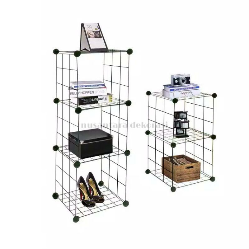 rak serba 30 rak susun bongkar pasang multifungsi organizer shelf modern