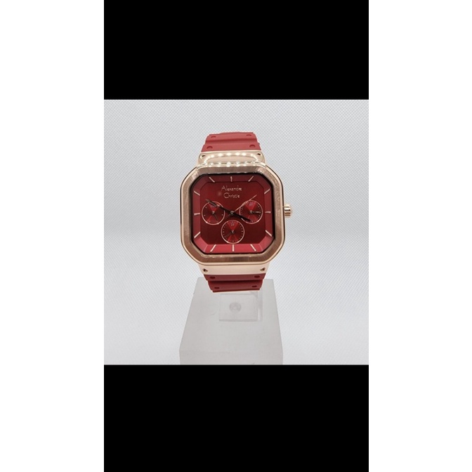 JAM TANGAN ALEXANDRE CHRISTIE 2811BFR MERAH ROSE GOLD ORIGINAL