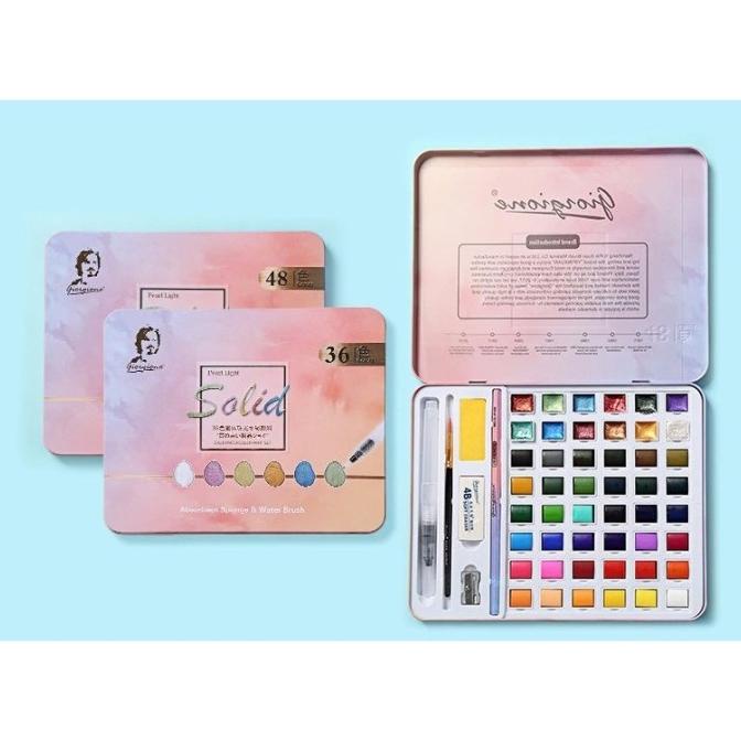 

Giorgione Solid Watercolor Tin Case 36 / 48 Colors Starry ---READY---