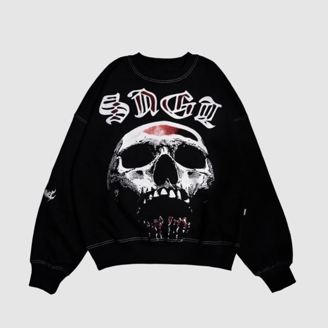 Sainangel " SKULL SCREAM CREWNECK JACKET "