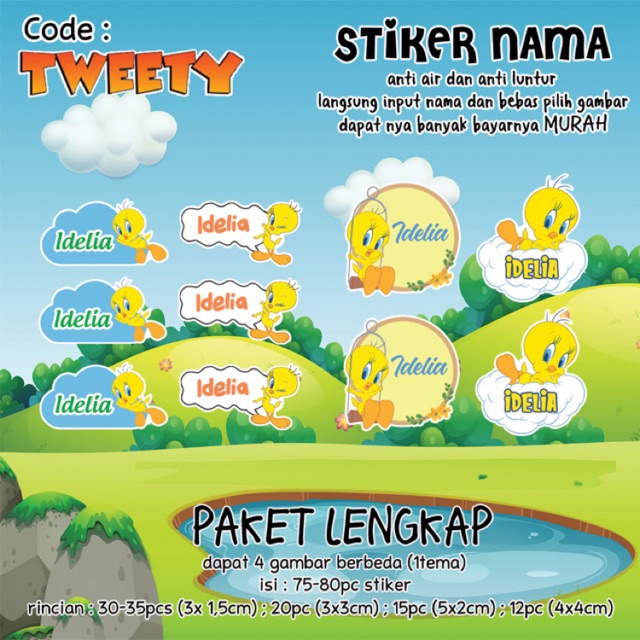 

CUSTOM STIKER NAMA MURAH