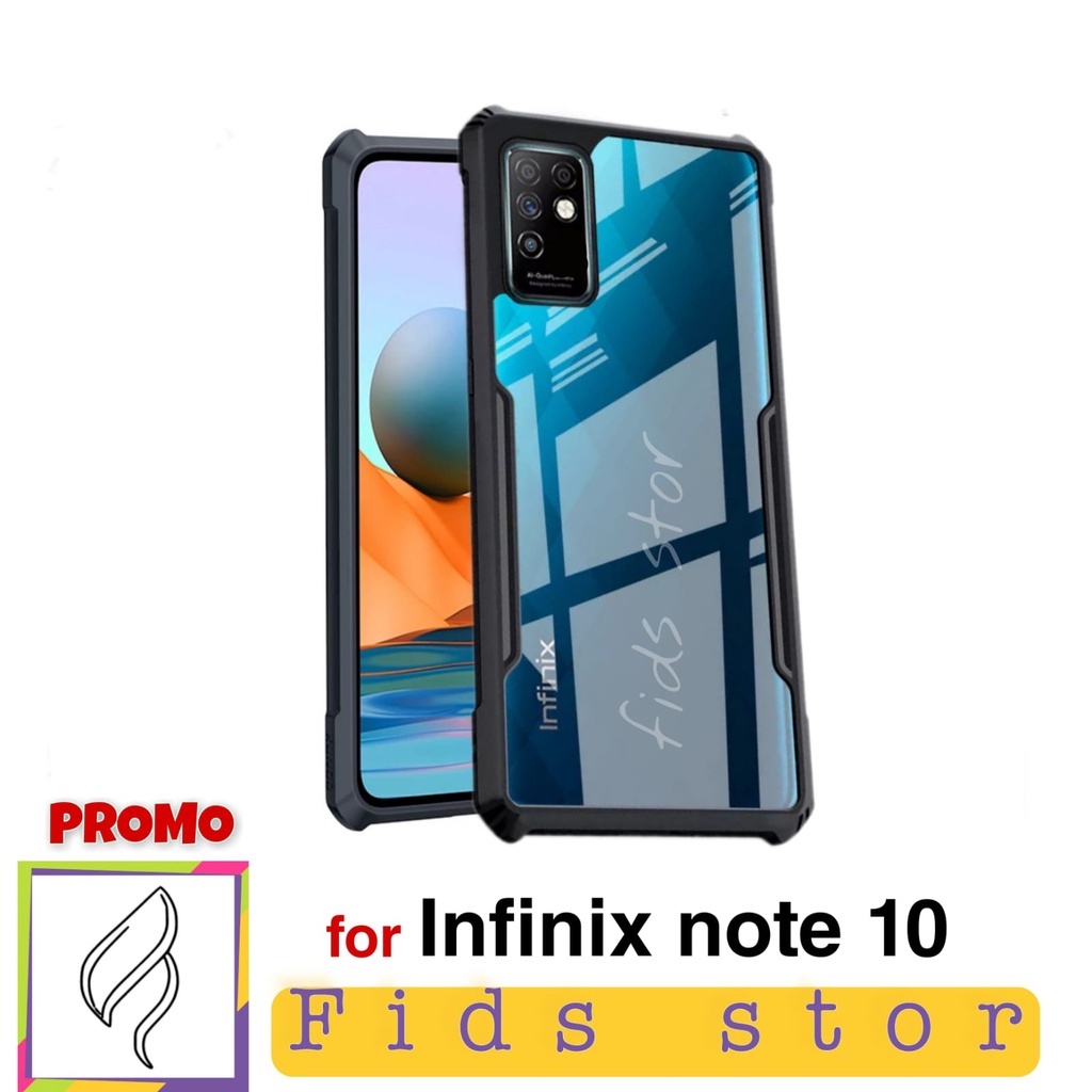 PROMO CASE INFINIX NOTE 10 SHOCKPROOF Casing Xundd Transparan Clear Pelindung HP Sampul Transparan