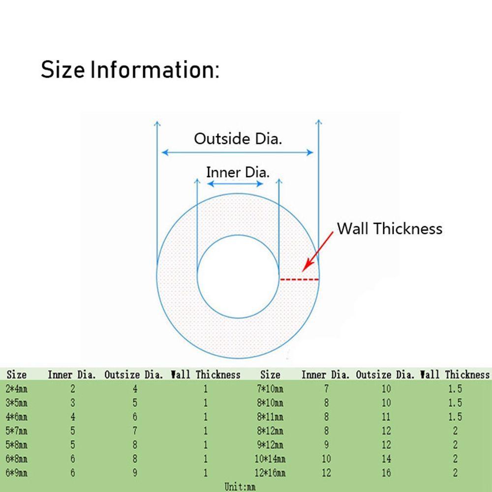 Selang Karet Silikon Nanas 1M Kualitas Tinggi Food Grade Keluar Diameter4~16mm Pipa Susu Bir