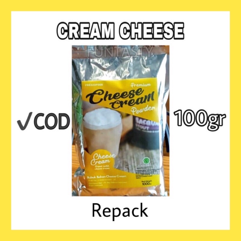 

100gram Cream cheese powder bubuk krim keju instant untuk dessert box topping minuman whip salt krim