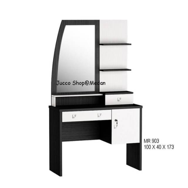 Meja Rias Minimalis MR903 Siantano - Meja Rias Cantik 100x173 - Tiolet Murah - Medan - Juccoshop