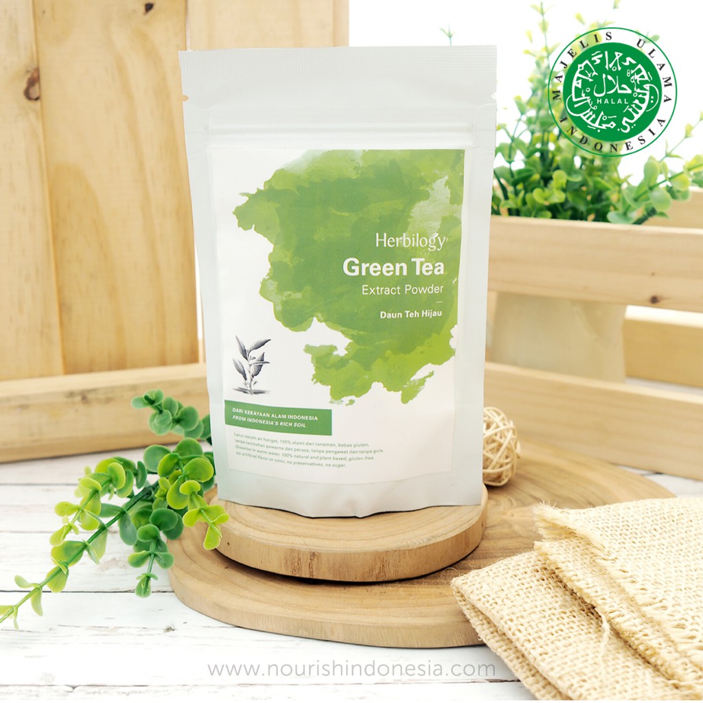 Herbilogy, Green Tea Extract Powder (Teh Hijau) 100gr