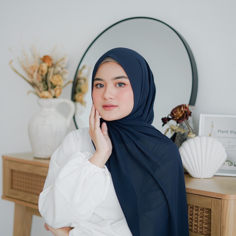 Helen Shop86 Jilbab Pasmina Instan Panjang 175x75 Murah Kerudung Pashmina Ceruty Baby Doll Terbaru Hijab Phasmina Cruty Polos Kekinian Krudung Seruty Babydoll Wanita Muslim Kekinian