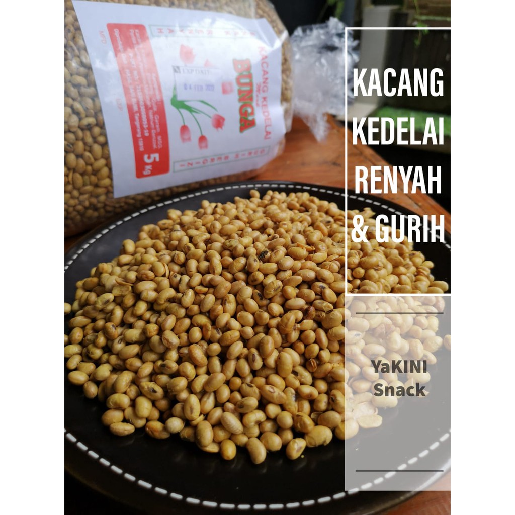 

Kacang Kedelai Goreng Gurih Asin Renyah 250gr