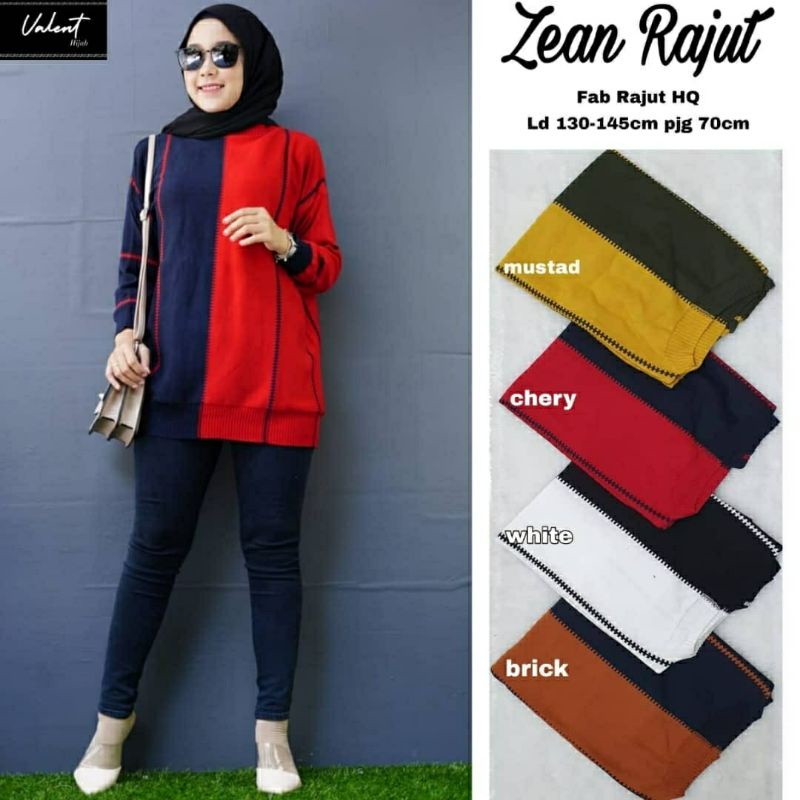 Zean Rajut, ATASAN RAJUT WANITA SUPER JUMBO BAHAN RAJUT PREMIUM LD 130-145 TERJUMBO TERMURAH OOTD