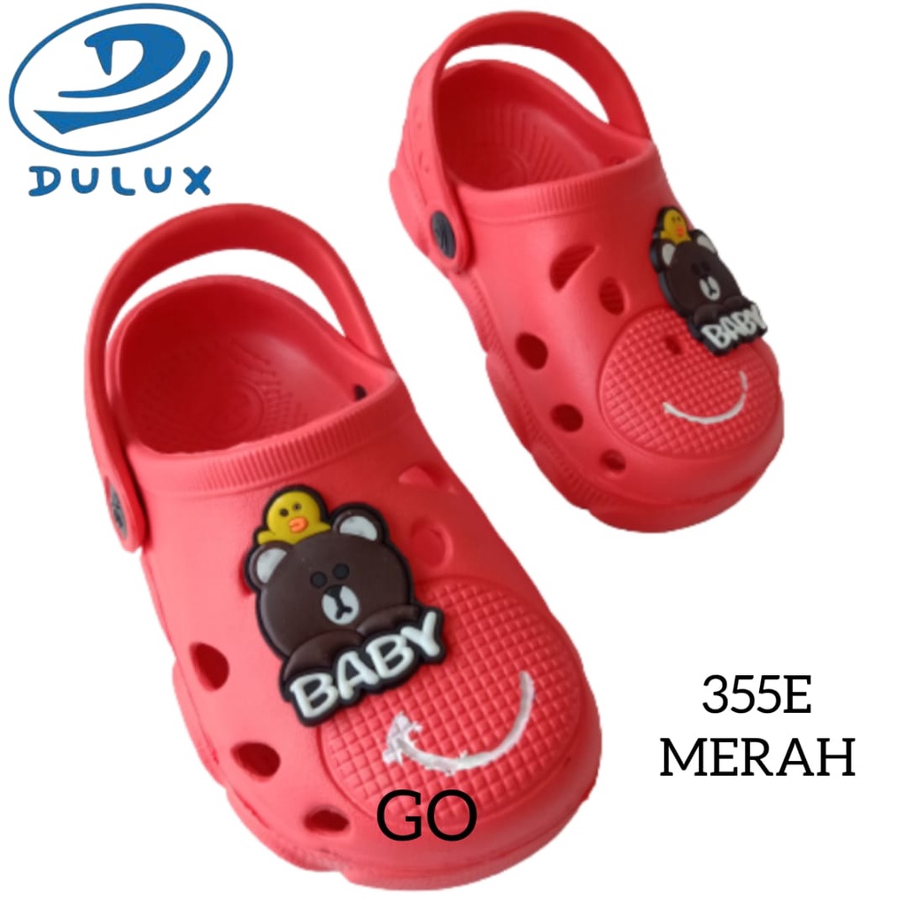 gos DULUX 355E Sandal Baim Balita Baby Bear Tali belakang Sandal Anak Laki Laki Cowok Karakter Line Baby